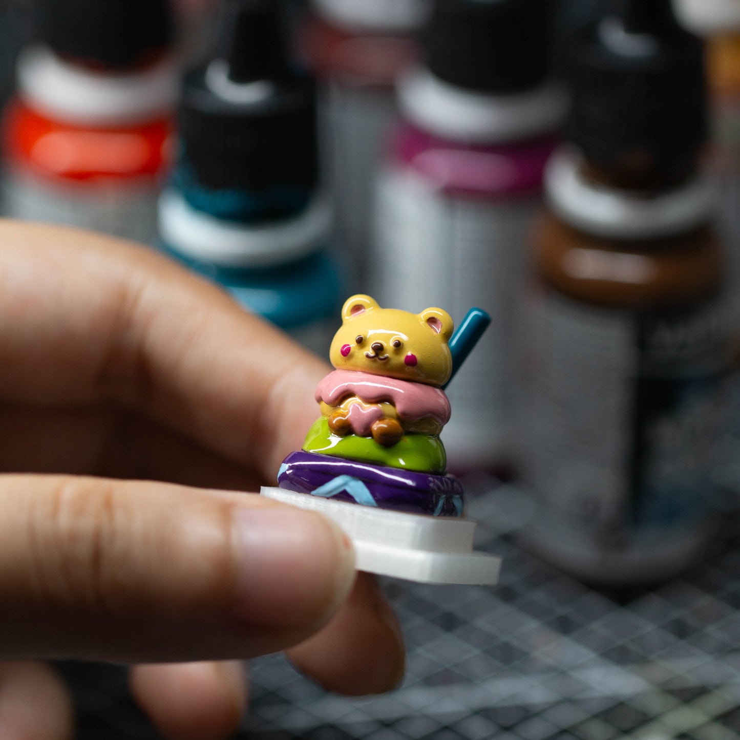 Ice Cream Bliss · Handmade Resin Artisan Keycap