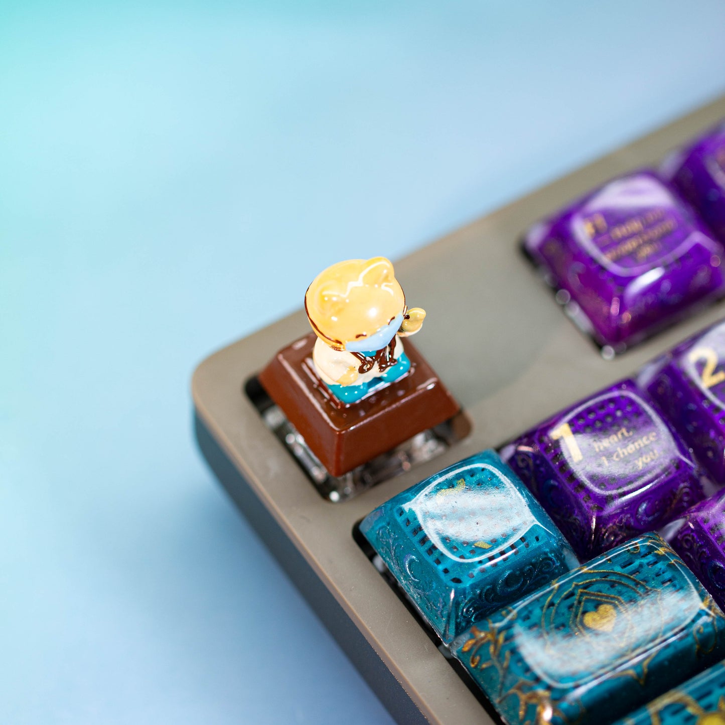 Doctor Cat Guardian · Handmade Resin Artisan Keycap