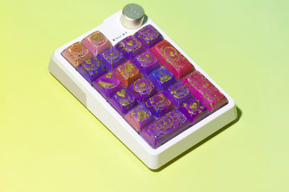 Whisper of Love 87-Key Set · Handmade Resin Artisan Keycaps
