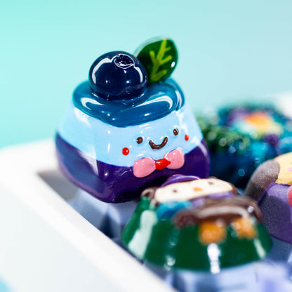 Blueberry Gentleman · Handmade Resin Artisan Keycap