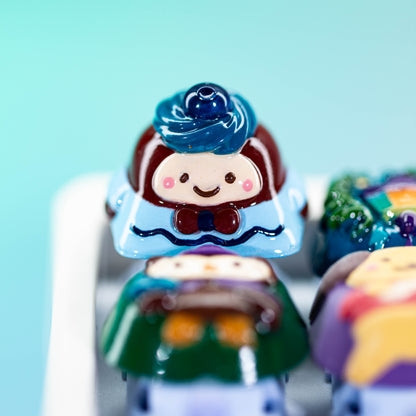 Blueberry Lady · Handmade Resin Artisan Keycap