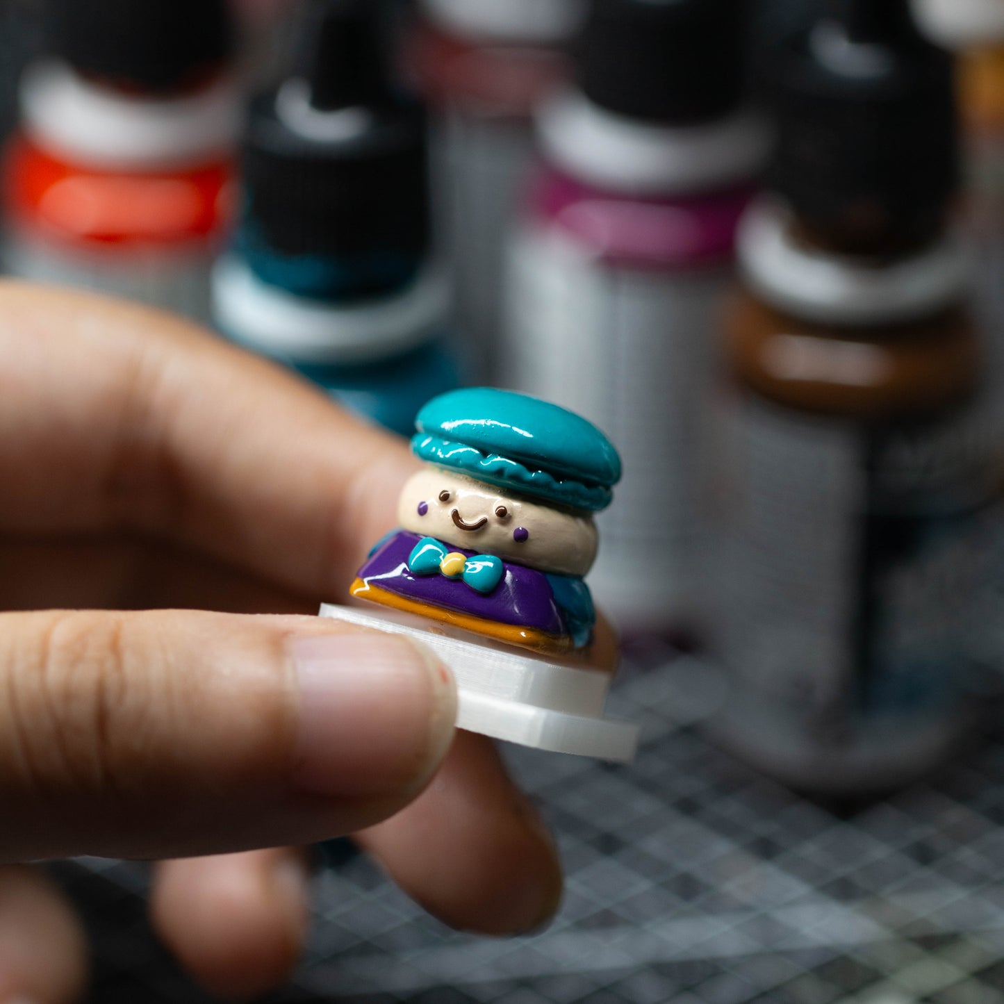 Blueberry Scholar · Handmade Resin Artisan Keycap